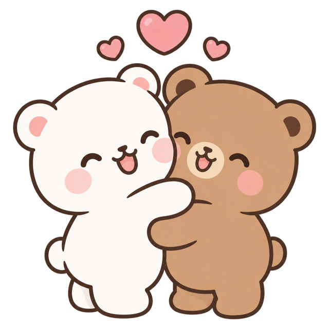 Hugging bears