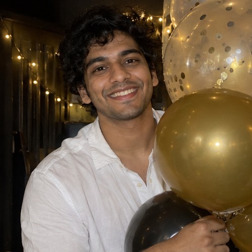 Aarav laughing at his party